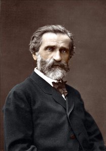 Porträtt av Giuseppe Verdi (1813-1901), italiensk kompositör. av Unknown artist