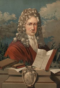 Porträtt av Gottfried Wilhelm Leibniz (1646 - 1716) från "" Science and its Men"" av Louis Figuier. Barcelona 1881 av Unknown artist