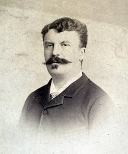 Porträtt av Guy de Maupassant av Unknown artist