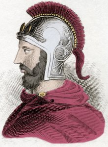 Porträtt av Hannibal eller Annibal Barca (ca 247-183 f.Kr.), karthagisk general och statsman. av Unknown artist
