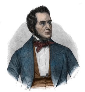 Porträtt av Heinrich Wilhelm August Freiherr von Gagern (1799-1880), statsman som argumenterade för Tysklands enande - Porträtt av Heinrich Wilhelm August von Gagern (1799-1880) av Unknown artist