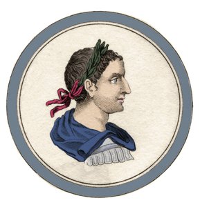 Porträtt av Heliogabale eller Elagabal (Varius Avitus Bassianus) (Eliogabalo o Elagabalo) (v. 203-222), romersk kejsare från 218 till 222 under namnet Marcus Aurelius Antoninus. Gravyr av 1800-talet. av Unknown artist