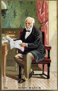Porträtt av Henri Martin. 1800-talets kromolitografi. av Unknown artist