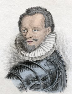 Porträtt av Henrik I av Lorraine, 3:e hertig av Guise, känd som Scalafre (1550 - 1588) av Unknown artist