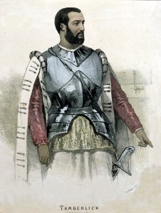 Porträtt av den italienska tenoren Enrico Tamberlick (1820 - 1869) i Otello av Gioacchino Rossini av Unknown artist