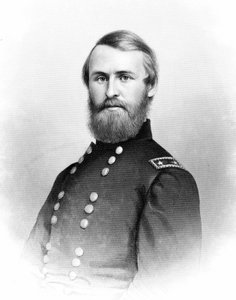 Porträtt av Jacob Dolson Cox som deltog i inbördeskriget. av Unknown artist