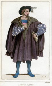 Porträtt av Jacques Cartier (1491 - 1557). av Unknown artist