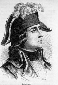 Porträtt av Jean Antoine Rossignol, general francais (1759-1868). av Unknown artist
