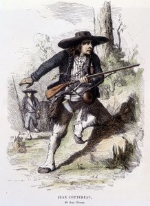 Porträtt av Jean Cottereau, dit Jean Chouan (1757-1794), ledare för upproret i Lower Maine 1793 - gravyr av Unknown artist