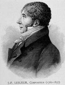Porträtt av Jean Francois Lesueur (1762 - 1837), fransk kompositör av Unknown artist