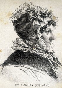 Porträtt av Jeanne Louise Henriette Genest, Madame Campan (1752 - 1822), fransk pedagog - i "" Les Contemporains", n.d. slutet av 1800-talet. av Unknown artist