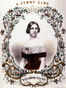 Porträtt av Jenny Lind (1820-1887), svensk sångerska. av Unknown artist
