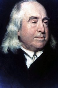 Porträtt av Jeremy Bentham (1748-1832), brittisk filosof och juriskonsult. av Unknown artist
