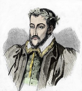 Porträtt av Joachim du Bellay. Fransk poet (Château du Liré, Maine-et-Loire av Unknown artist