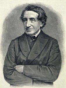 Porträtt av Johann Joseph Ignaz von Dollinger (1799 - 1890), Alllemand-präst och professor i kyrklig historia av Unknown artist