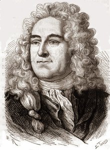 Porträtt av John Law (1671 - 1729), Scottish Financial som orsakade konkurs 1720 (Event of Quincampoix Street) av Unknown artist