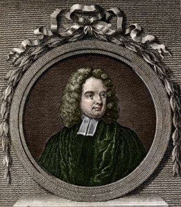 Porträtt av Jonathan Swift. Irländsk författare (1667 till 1745). av Unknown artist