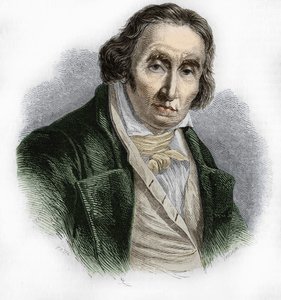 Porträtt av Joseph Marie Jacquard (1752-1834), fransk mekaniker uppfinnare av vävstolen. av Unknown artist