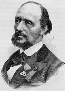 Porträtt av Jules Bergeret (1839 - 1905). Gravyr från slutet av 1800-talet i "Histoire de France"" av H. Martin. av Unknown artist