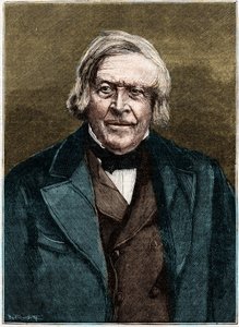 Porträtt av Jules Michelet, fransk historiker och författare (1798 - 1874). av Unknown artist