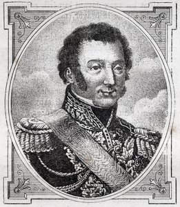 Porträtt av Louis Auguste Victor de Ghaisne de Bourmont (1773-1846), marskalk av Frankrike. av Unknown artist