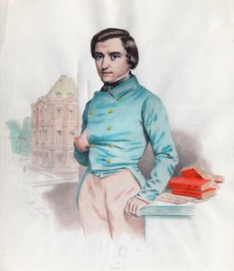 Porträtt av Louis Blanc (1811 - 1882), fransk politiker och historiker. Gravyr av 1800-talet. Privat samling. av Unknown artist