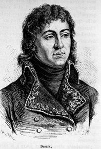 Porträtt av Louis Charles Antoine Desaix de Veygoux (1768-1800), fransk general. av Unknown artist