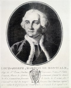 Porträtt av Louis Joseph, Marquis de Montcalm (1712-1759), fransk militär. av Unknown artist