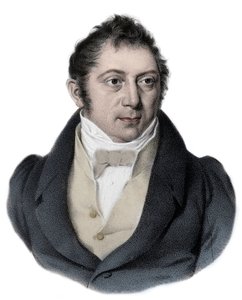 Porträtt av Louis Ludwig Spohr (1784 - 1859) tysk kompositör, violinist och dirigent. av Unknown artist