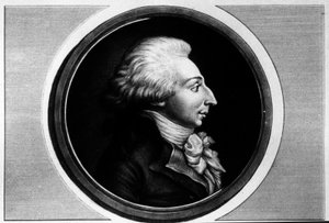 Porträtt av Louis Michel Lepeletier, markis av Saint-Fargeau (Saint Fargeau), konventets deputerad (1760-1793). Gravyr i "" Komplett samling av historiska målningar från den franska revolutionen, i tre volymer.""" 1804. av Unknown artist