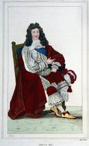 Porträtt av Ludvig XIV (1638 - 1715), kung av Frankrike. av Unknown artist