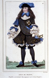 Porträtt av Louis de France, hertig av Bourgogne (1682 - 1712) känd som "Den store dauphinen". Gravyr från 1830. av Unknown artist