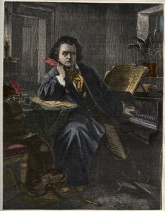 Porträtt av Ludwig van Beethoven (1770-1827), tysk kompositör och pianist av Unknown artist