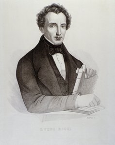 Porträtt av Luigi Ricci (gravyr av Unknown artist