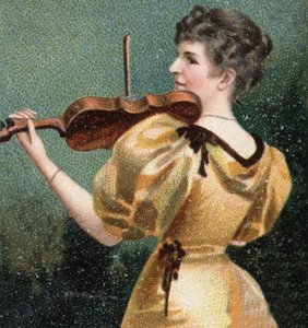 Porträtt av Madame Norman-Neruda av Unknown artist