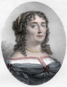 Porträtt av Madame de Scudery (1607-1701) - Porträtt av Madame de Scudery (eller Madeleine de Scuderi (1607 - 1701), fransk kvinna av bokstäver) av Unknown artist