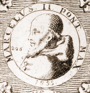 Porträtt av Marcel II (1501 - 1555). av Unknown artist