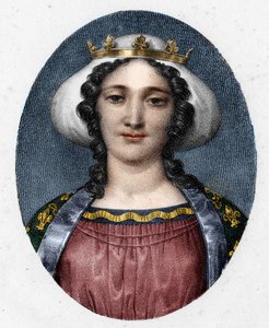 Porträtt av Marguerite de Provence (1221 - 1295), drottning av Frankrike. av Unknown artist