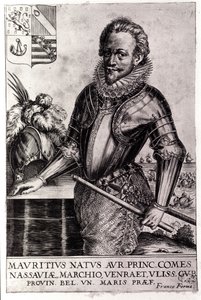 Porträtt av Maurice de Nassau, Prince of Orange (f i Dillenburg av Unknown artist
