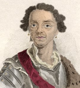 Porträtt av Maurice av Sachsen (Hermann Moritz) (1696-1750), kallad "greve av Sachsen" eller "greve av Raute", condottiere och marechal general av Frankrike. Gravyr av 1800-talet. av Unknown artist