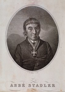 Porträtt av Maximilian Stadler (gravyr av Unknown artist
