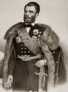 Porträtt av Michel III Obrenovic 1823-1868 Prins av Serbien - Mihailo Obrenovic III Prins av Serbien av Unknown artist