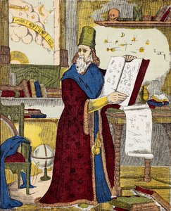 Porträtt av Michel de Notre Dame (Nostradamus) Fransk astrolog - Porträtt av Nostradamus, Michel de Notre Dame (1503-1566) Fransk astrolog och läkare - Gravyr av Unknown artist