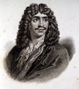 Porträtt av Molière, gravyr från 1800-talet av Unknown artist