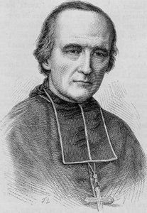 Porträtt av Monsignor Darboy (1813 - 1871), ärkebiskop av Paris. Gravyr från slutet av 1800-talet i "Histoire de France"" av H. Martin. av Unknown artist