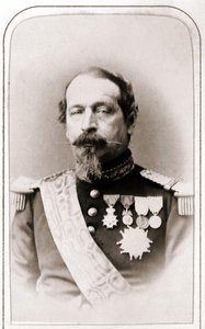 Porträtt av Napoleon III. 1800-talsfotografi. av Unknown artist