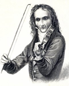 Porträtt av Niccol Paganini (1782 - 1840) av Unknown artist