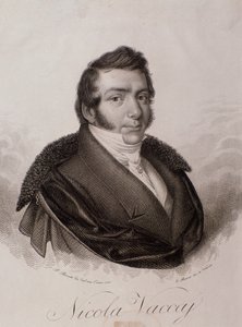 Porträtt av Nicola Vaccai (gravyr av Unknown artist