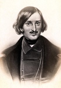 Porträtt av Nicolai Vasilyevich, sagt på franska Nicolas Gogol (1809 - 1852), rysk författare. Gravyr sd. 1800-talet. av Unknown artist
