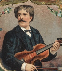 Porträtt av Paul Martin Meliton de Sarasate (1844-1908), spansk violinist och kompositör. av Unknown artist